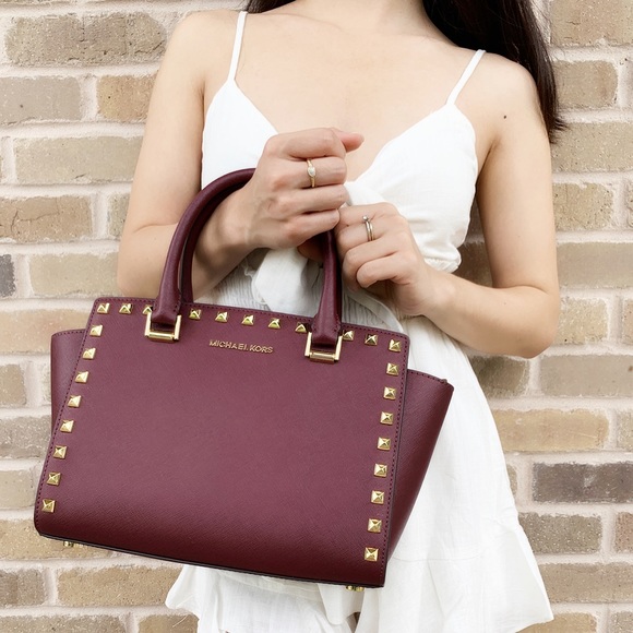 ‼️SALE‼️👜💕-NWT Michael Kors studded satchel - Picture 6 of 7